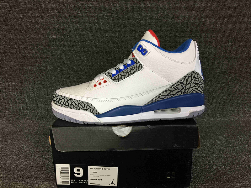 Air Jordan 3 Retro True Blue 136064 104